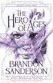 cover artwork for the hero of ages. it is heavily edited to be colorized purple and dithered so that it's barely recognizable as anything.